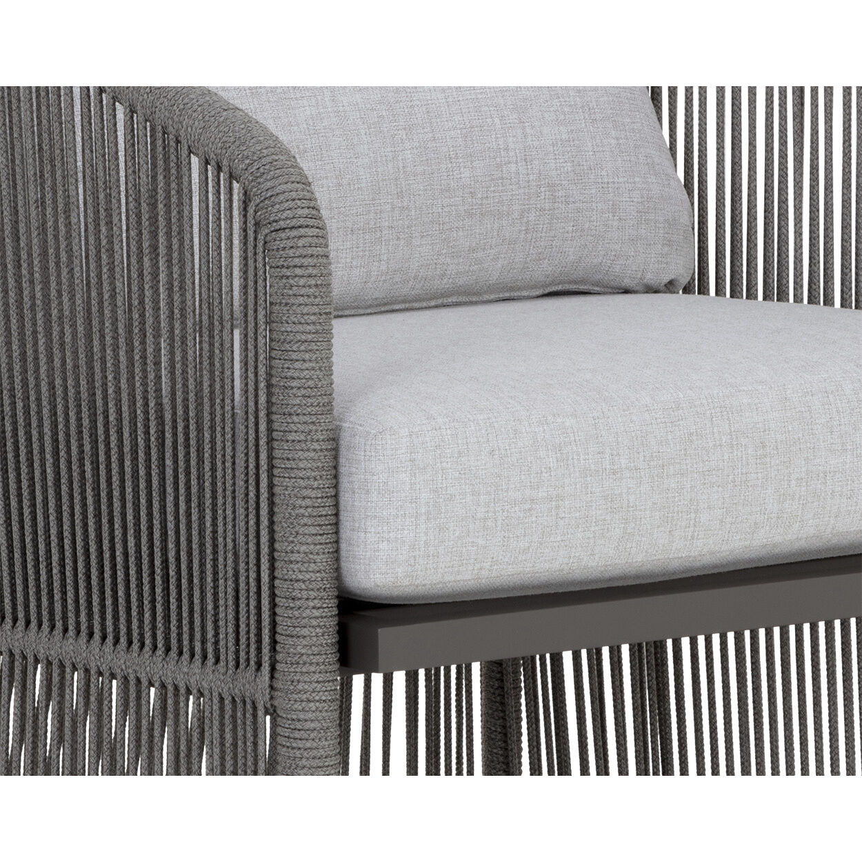 Allariz Warm Grey / Gracebay Light Grey Outdoor Dining Armchair